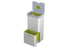 Joseph Joseph 60 Litre Totem Recycling Bin - Silver